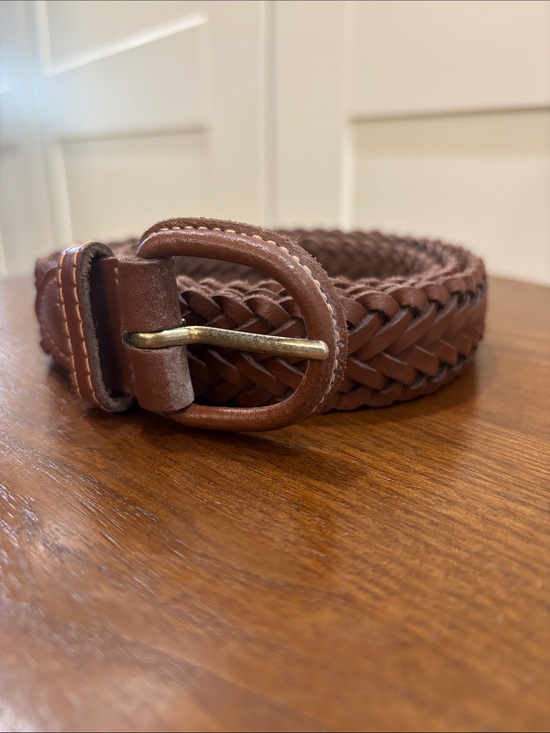 Other - Brown Braided Leather Belt for Men